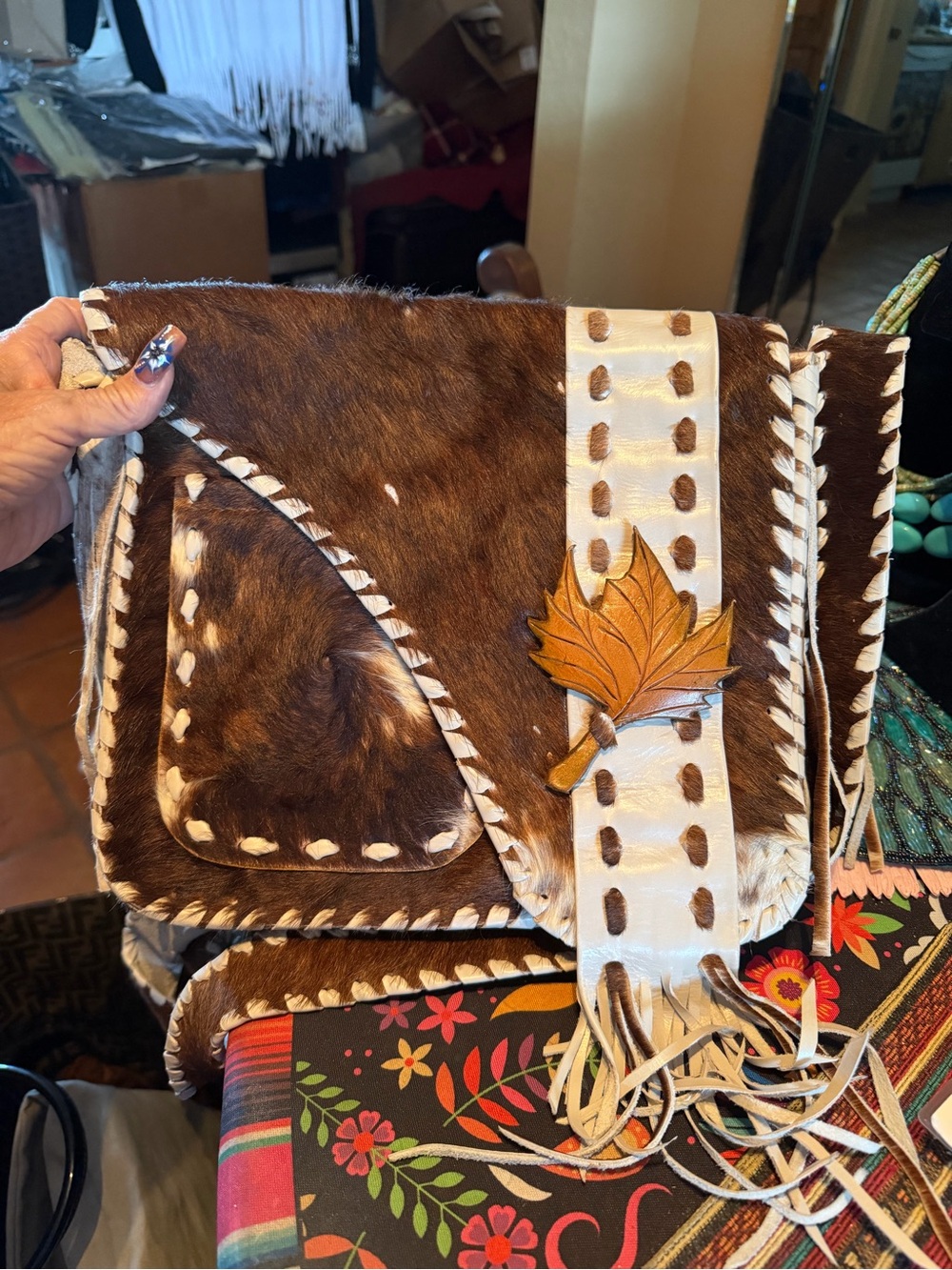 Boho/Western/Cowgirl Authentic Hyde Bag